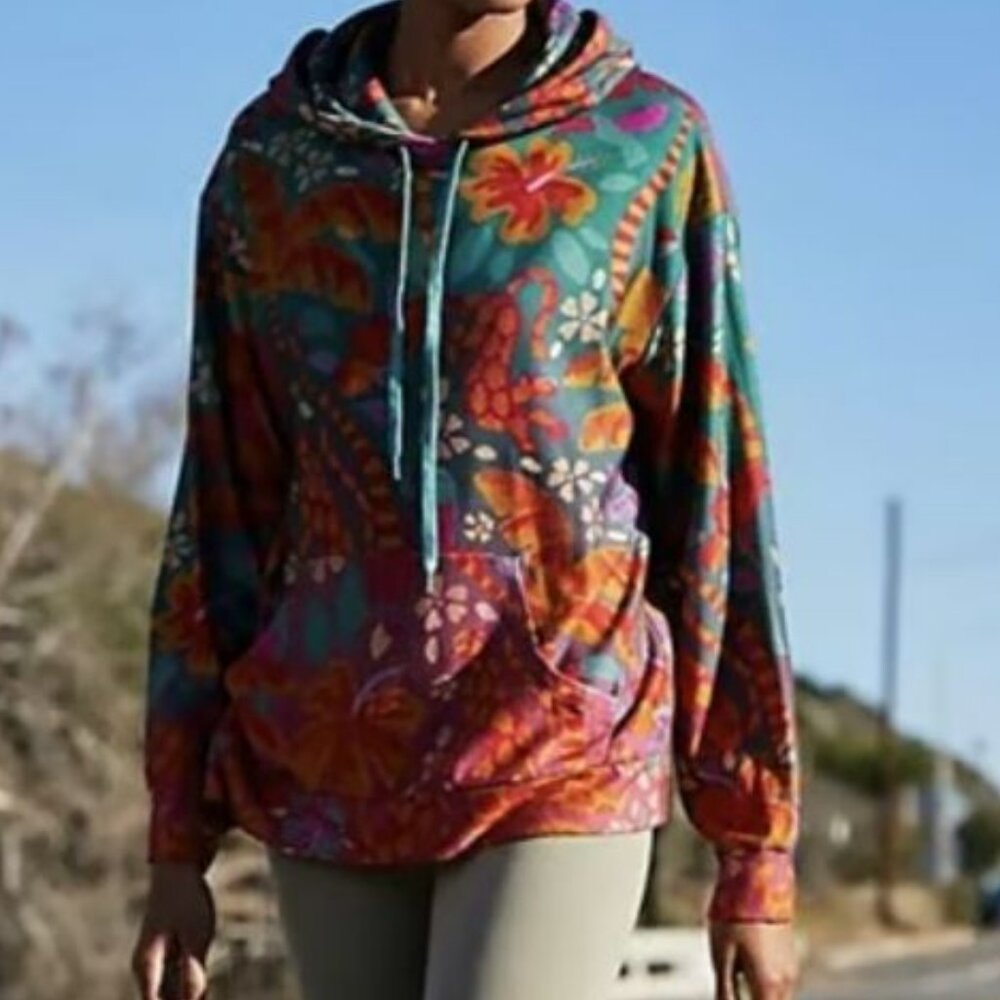 Farm Rio Anthropologie Magda Hoodie Sweatshirt - Picture 4 of 11